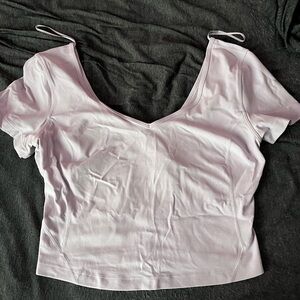 Lavender/ Light Purple Lululemon crop top, size 8